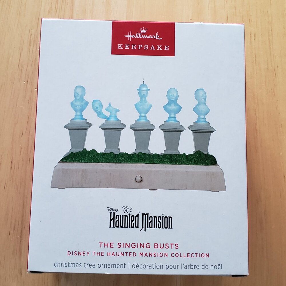 NWT Hallmark Disney The Haunted Mansion The Singing Busts